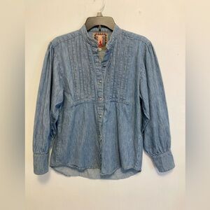 Vintage Desert West denim shirt with buffalo buttons